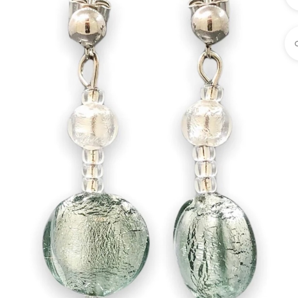 ANTICA MURRINA Murano Glass & Sterling Silver Earrings